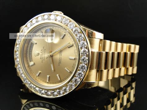 goldene rolex mit diamanten|Rolex armband edelteinen.